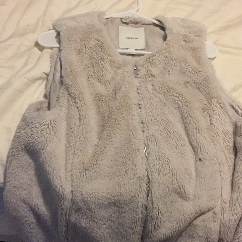 Maurice’s faux fur vest